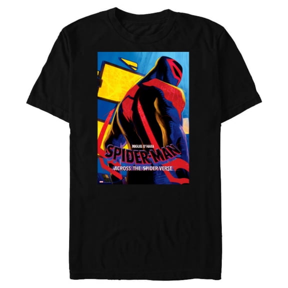 Marvel Spider-Man: Across the Spider-Verse Miguel Poster - Short Sleeve Blended T-Shirt for Adults - Customized-Black
