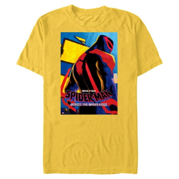 Marvel Spider-Man: Across the Spider-Verse Miguel Poster - Short Sleeve Blended T-Shirt for Adults - Customized-Yellow