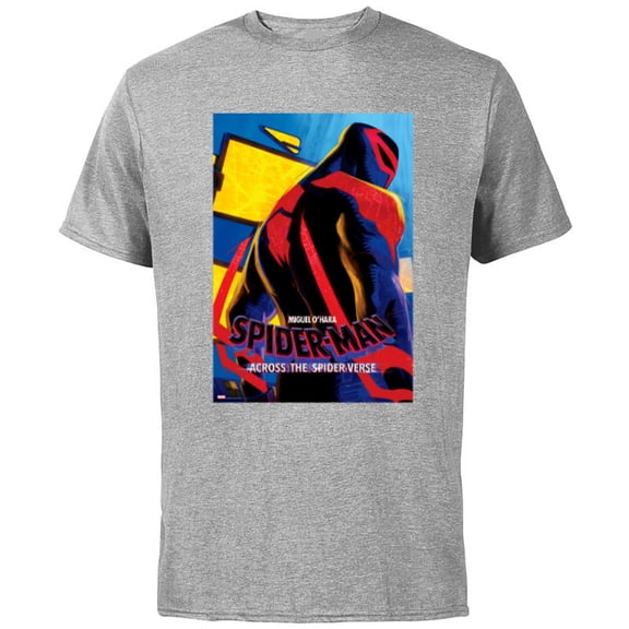 Marvel Spider-Man: Across the Spider-Verse Miguel Poster - Short Sleeve Cotton T-Shirt for Adults - Customized-Athletic Heather