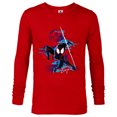 thumbnail image 1 of Marvel Spider-Man: Across the Spider-Verse Miles Glitch - Long Sleeve T-Shirt for Men - Customized-New Red, 1 of 5