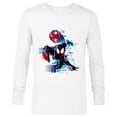 thumbnail image 1 of Marvel Spider-Man: Across the Spider-Verse Miles Glitch - Long Sleeve T-Shirt for Men - Customized-White, 1 of 5