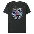 thumbnail image 1 of Marvel Spider-Man: Across the Spider-Verse Miles Gwen Hobie - Short Sleeve Blended T-Shirt for Adults - Customized-Dark Heather, 1 of 5
