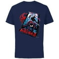 thumbnail image 1 of Marvel Spider-Man: Across the Spider-Verse Miles Gwen Miguel - Short Sleeve Cotton T-Shirt for Adults - Customized-Navy, 1 of 5