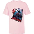 thumbnail image 1 of Marvel Spider-Man: Across the Spider-Verse Miles Gwen Miguel - Short Sleeve T-Shirt for Kids - Customized-Soft Pink, 1 of 5