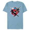 thumbnail image 1 of Marvel Spider-Man: Across the Spider-Verse Miles Hobie Gwen - Short Sleeve Blended T-Shirt for Adults - Customized-Ocean Blue, 1 of 5