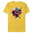 thumbnail image 1 of Marvel Spider-Man: Across the Spider-Verse Miles Hobie Gwen - Short Sleeve Blended T-Shirt for Adults - Customized-Yellow, 1 of 5