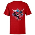 thumbnail image 1 of Marvel Spider-Man: Across the Spider-Verse Miles Hobie Gwen - Short Sleeve T-Shirt for Kids - Customized-Red, 1 of 5