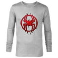 thumbnail image 1 of Marvel Spider-Man: Across the Spider-Verse Miles Symbol Dots - Long Sleeve T-Shirt for Men - Customized-Athletic Heather, 1 of 5
