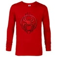 thumbnail image 1 of Marvel Spider-Man: Across the Spider-Verse Miles Symbol Dots - Long Sleeve T-Shirt for Men - Customized-New Red, 1 of 5