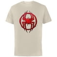 thumbnail image 1 of Marvel Spider-Man: Across the Spider-Verse Miles Symbol Dots - Short Sleeve Cotton T-Shirt for Adults - Customized-Natural, 1 of 5