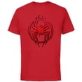 thumbnail image 1 of Marvel Spider-Man: Across the Spider-Verse Miles Symbol Dots - Short Sleeve Cotton T-Shirt for Adults - Customized-Red, 1 of 5