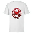 thumbnail image 1 of Marvel Spider-Man: Across the Spider-Verse Miles Symbol Dots - Short Sleeve T-Shirt for Kids - Customized-White, 1 of 5
