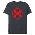 thumbnail image 1 of Marvel Spider-Man: Across the Spider-Verse Miles Symbol - Short Sleeve Blended T-Shirt for Adults - Customized-Navy Heather, 1 of 5