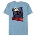 thumbnail image 1 of Marvel Spider-Man: Across the Spider-Verse Miles Web Thwip - Short Sleeve Blended T-Shirt for Adults - Customized-Ocean Blue, 1 of 5