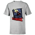 thumbnail image 1 of Marvel Spider-Man: Across the Spider-Verse Miles Web Thwip - Short Sleeve T-Shirt for Kids - Customized-Athletic Heather, 1 of 5