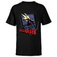 thumbnail image 1 of Marvel Spider-Man: Across the Spider-Verse Miles Web Thwip - Short Sleeve T-Shirt for Kids - Customized-Black, 1 of 5