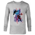 thumbnail image 1 of Marvel Spider-Man: Across the Spider-Verse Miles and Gwen - Long Sleeve T-Shirt for Men - Customized-Athletic Heather, 1 of 5