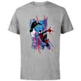 thumbnail image 1 of Marvel Spider-Man: Across the Spider-Verse Miles and Gwen - Short Sleeve Cotton T-Shirt for Adults - Customized-Athletic Heather, 1 of 5