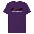 thumbnail image 1 of Marvel Spider-Man: Across the Spider-Verse Movie Logo - Short Sleeve Blended T-Shirt for Adults - Customized-Purple, 1 of 5