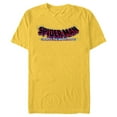thumbnail image 1 of Marvel Spider-Man: Across the Spider-Verse Movie Logo - Short Sleeve Blended T-Shirt for Adults - Customized-Yellow, 1 of 5