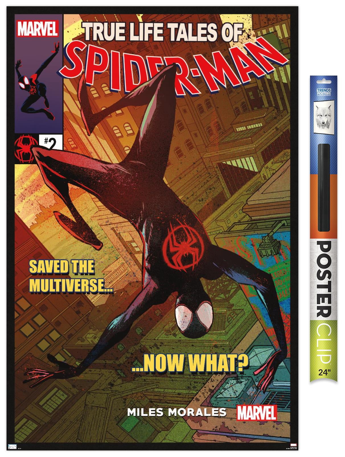 Marvel Spider-Man: Across the Spider-Verse - Now What Cover Wall Poster, 22.375" x 34"