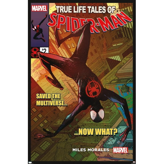 Marvel Spider-Man: Across the Spider-Verse - Now What Cover Wall Poster, 22.375" x 34"