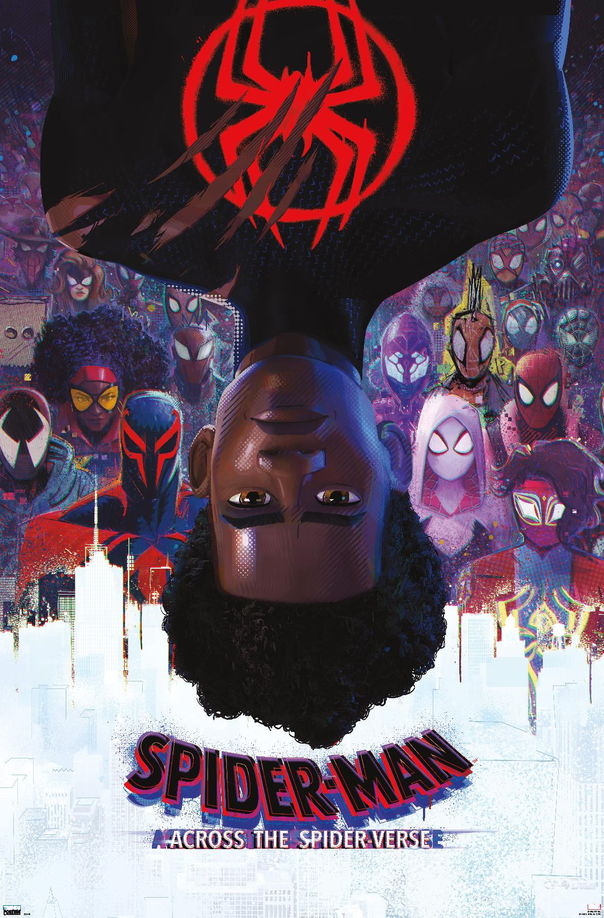 Spiderman across the spider verse poster by artoflegion56 on