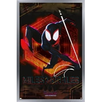 Marvel Spider-Man: Across the Spider-Verse (Part One) - Miles Wall Poster, 22.375" x 34" Framed