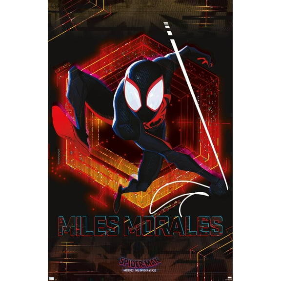 Marvel Spider-Man: Across the Spider-Verse (Part One) - Miles Wall Poster, 22.375" x 34"