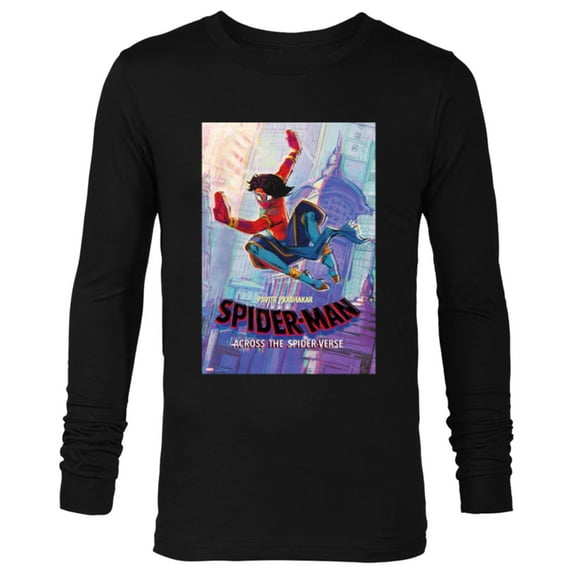 Marvel Spider-Man: Across the Spider-Verse Pavitr Poster - Long Sleeve T-Shirt for Men - Customized-Black