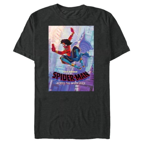 Marvel Spider-Man: Across the Spider-Verse Pavitr Poster - Short Sleeve Blended T-Shirt for Adults - Customized-Dark Heather