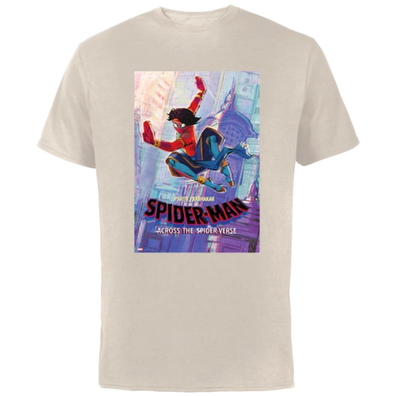 Marvel Spider-Man: Across the Spider-Verse Pavitr Poster - Short Sleeve Cotton T-Shirt for Adults - Customized-Natural