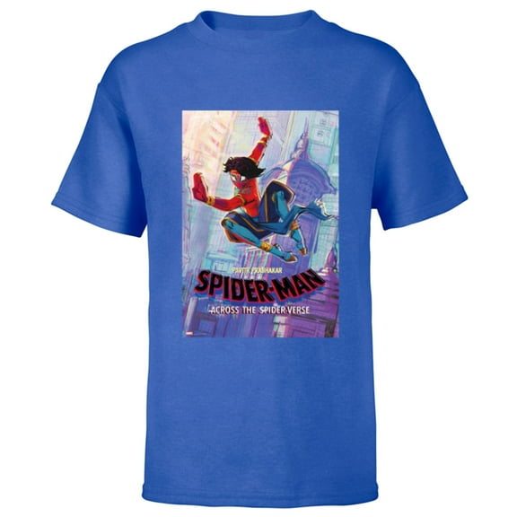 Marvel Spider-Man: Across the Spider-Verse Pavitr Poster - Short Sleeve T-Shirt for Kids - Customized-Royal