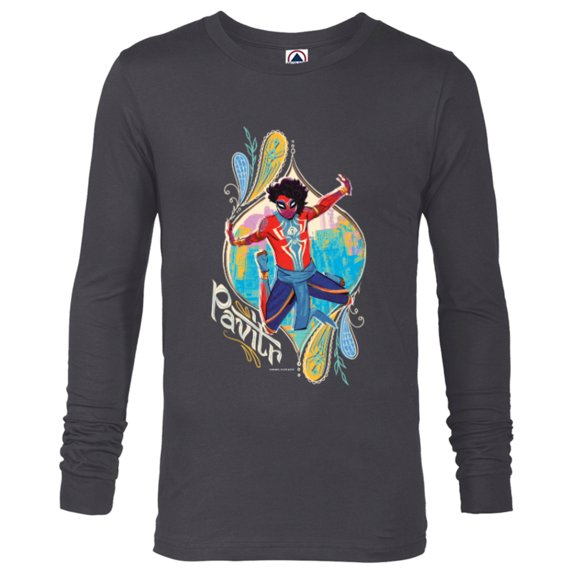 Marvel Spider-Man: Across the Spider-Verse Pavitr Prabhakar - Long Sleeve T-Shirt for Men - Customized-Charcoal Heather
