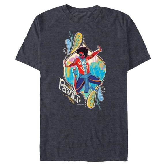 Marvel Spider-Man: Across the Spider-Verse Pavitr Prabhakar - Short Sleeve Blended T-Shirt for Adults - Customized-Navy Heather