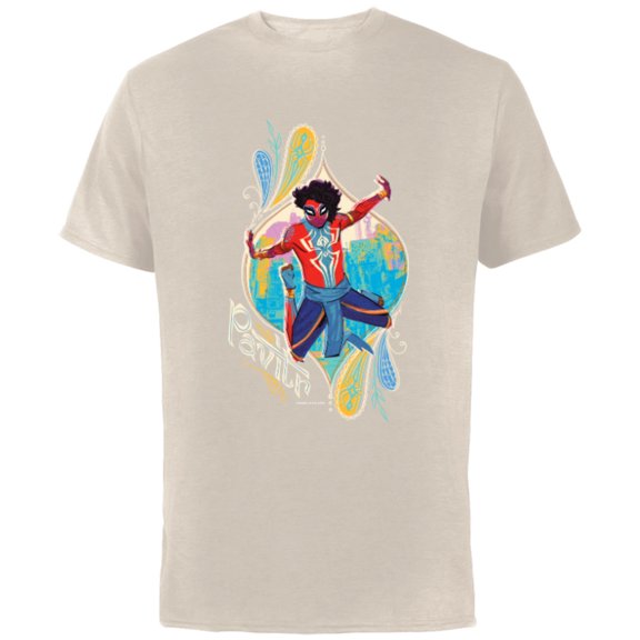Marvel Spider-Man: Across the Spider-Verse Pavitr Prabhakar - Short Sleeve Cotton T-Shirt for Adults - Customized-Natural