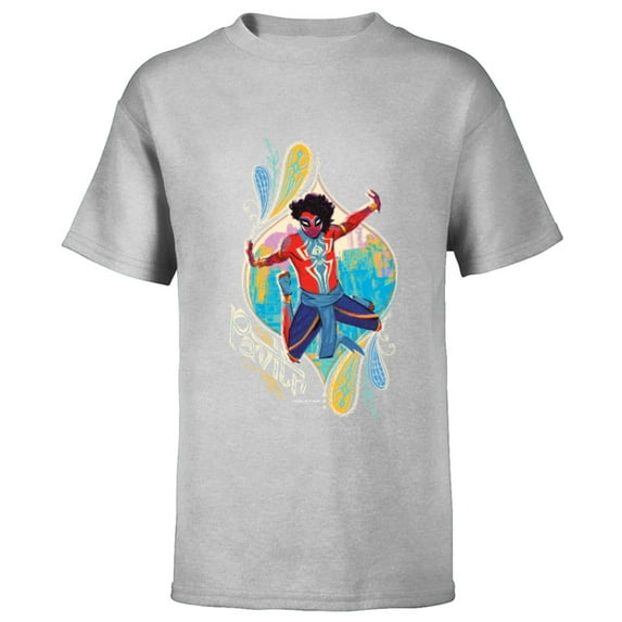 Marvel Spider-Man: Across the Spider-Verse Pavitr Prabhakar - Short Sleeve T-Shirt for Kids - Customized-Athletic Heather