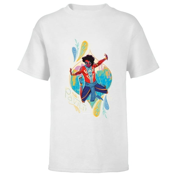 Marvel Spider-Man: Across the Spider-Verse Pavitr Prabhakar - Short Sleeve T-Shirt for Kids - Customized-White