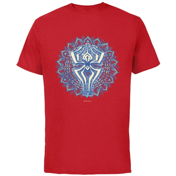 Marvel Spider-Man: Across the Spider-Verse Pavitr Symbol - Short Sleeve Cotton T-Shirt for Adults - Customized-Red