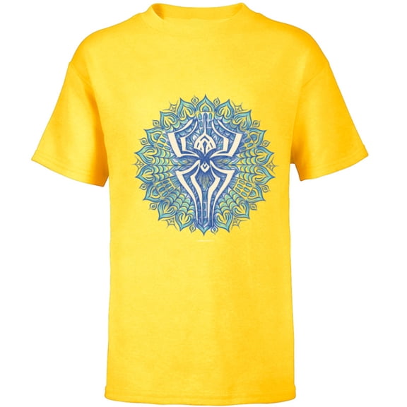 Marvel Spider-Man: Across the Spider-Verse Pavitr Symbol - Short Sleeve T-Shirt for Kids - Customized-Yellow