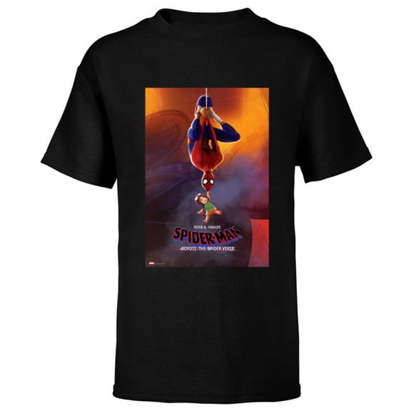 Marvel Spider-Man: Across the Spider-Verse Peter B. Poster - Short Sleeve T-Shirt for Kids - Customized-Black