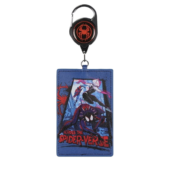 Marvel Spider-Man: Across the Spider-Verse Retractable Badge Reel ID Holder Carabiner Clip Miles Morales Gwen Stacy
