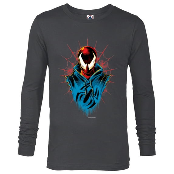 Marvel Spider-Man: Across the Spider-Verse Scarlet Spider - Long Sleeve T-Shirt for Men - Customized-Charcoal Heather