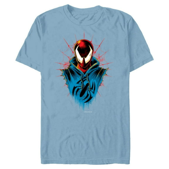 Marvel Spider-Man: Across the Spider-Verse Scarlet Spider - Short Sleeve Blended T-Shirt for Adults - Customized-Ocean Blue