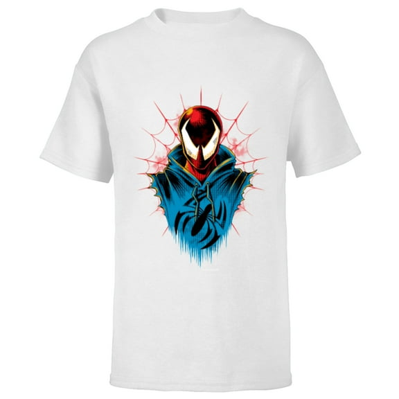 Marvel Spider-Man: Across the Spider-Verse Scarlet Spider - Short Sleeve T-Shirt for Kids - Customized-White