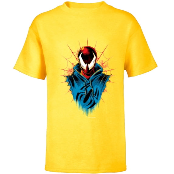 Marvel Spider-Man: Across the Spider-Verse Scarlet Spider - Short Sleeve T-Shirt for Kids - Customized-Yellow