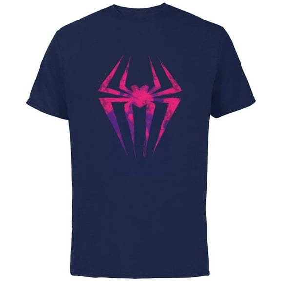 Marvel Spider-Man: Across the Spider-Verse Spider-Gwen Icon - Short Sleeve Cotton T-Shirt for Adults - Customized-Navy