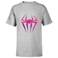 thumbnail image 1 of Marvel Spider-Man: Across the Spider-Verse Spider-Gwen Icon - Short Sleeve T-Shirt for Kids - Customized-Athletic Heather, 1 of 5