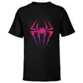 thumbnail image 1 of Marvel Spider-Man: Across the Spider-Verse Spider-Gwen Icon - Short Sleeve T-Shirt for Kids - Customized-Black, 1 of 5