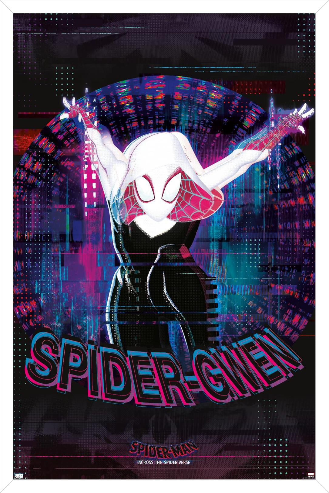 Marvel Spider-Man: Across the Spider-Verse - Spider-Gwen Wall Poster, 14.725" x 22.375" Framed